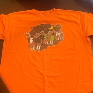 Port and Company Orange Moose Adult Tee